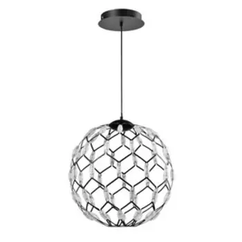 Люстра G31077/500BK BK+WT, LED 1x60Вт 3000K, 4800лм, цвет черный