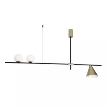 Люстра G31121/3BK+GD GD+WT, E27, 1x40Вт, цвет чёрный, золото