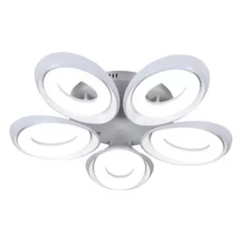 Люстра G61211/5WT, 60Вт LED, цвет белый, с ПДУ