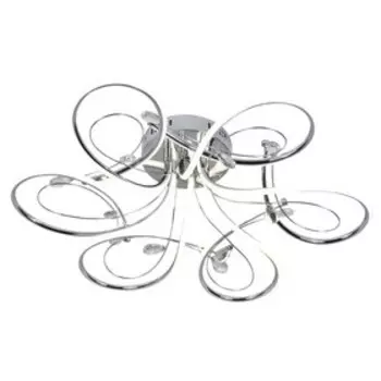 Люстра G61222/6CR, 102Вт LED, цвет хром, с ПДУ