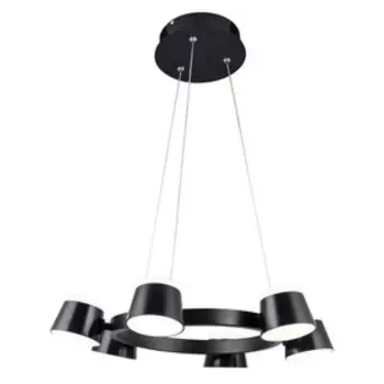 Люстра G61237/6BK BK+WT, LED 6x4Вт 3000K, 2400лм, цвет чёрный