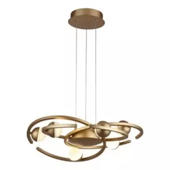 Люстра G61244/6GD GD+WT, LED 6x4Вт 3000K, 2150лм, цвет матовое золото