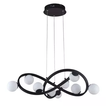 Люстра G61244/9CF CF+WT, LED 9x2Вт 3000K, 1100лм, цвет коричневый