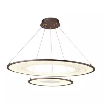 Люстра G61315/2CF CL, LED 2x23Вт 3000K, 2000лм, цвет кофейный