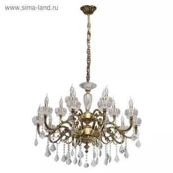 Люстра "Габриэль" 15x40Вт Е14 латунь