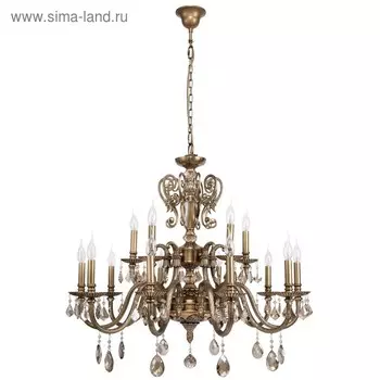 Люстра "Габриэль" 15x60Вт E14 бронза