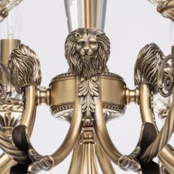 Люстра "Габриэль" 8x40Вт E14 латунь