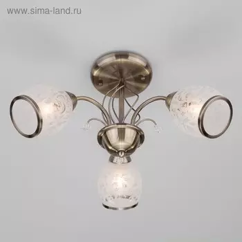 Люстра Gabriella 3x60Вт E27 бронза