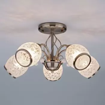 Люстра Gabriella 5x60Вт E27 бронза