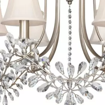 Люстра Gaius 6x40Вт E14, серебро 70x70x55 см