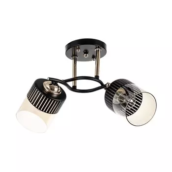 Люстра BayerLux «Галион», 2хЕ27, 40 Вт, черный/золотой, 4826 см