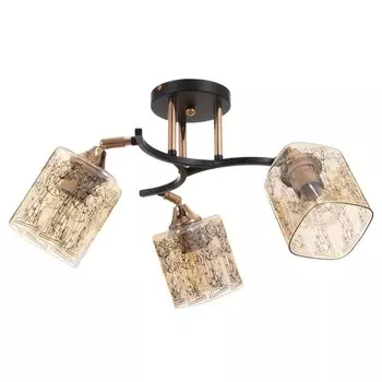 Люстра ГАЛЛОП "Клара" 3х60Вт Е27 черный