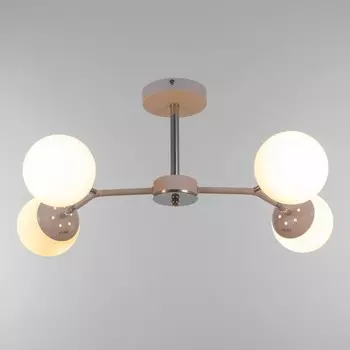 Люстра ГАЛЛОП "Молекула" 4х60Вт Е27 белый