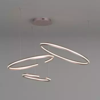 Люстра Gap, 160Вт LED, 4200К, 8000лм, цвет никель