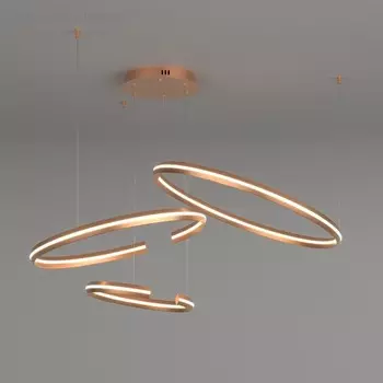 Люстра Gap, 160Вт LED, 4200К, 8000лм, цвет золото