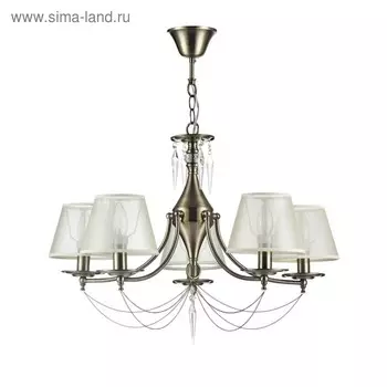 Люстра Garcia 5x40Вт E14 бронза