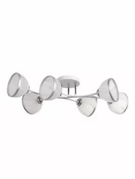 Люстра «Гелла» 6хЕ27 40 Вт бело-хромовый нов 624527 см BayerLux