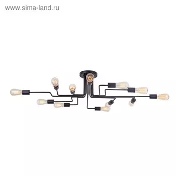 Люстра Gilbert 12x60Вт E27 черный 88x123x22,7см