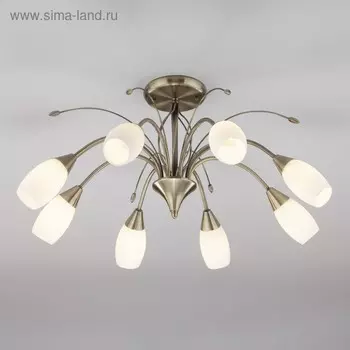 Люстра Ginevra 8x40Вт E14 бронза