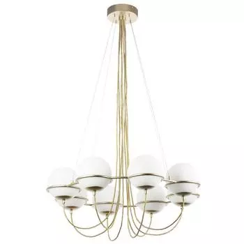 Люстра Globo, 8x40Вт E14, цвет шампань