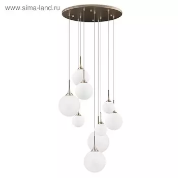 Люстра GLOBO 9х40Вт E14 золото, белый, шампань 70x182см