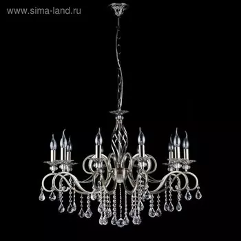 Люстра Maytoni RC247-PL-10-R, 10хE14, 60Вт, 85х85х124 см, цвет латунь