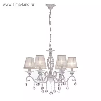 Люстра Maytoni ARM247-06-G, 6хE14, 40Вт, 63х63х116 см, цвет белый с золотом