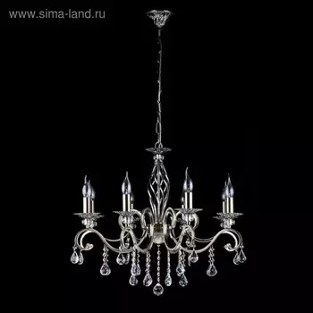 Люстра Maytoni RC247-PL-08-R, 8хE14, 60Вт, 72х72х119 см, цвет латунь