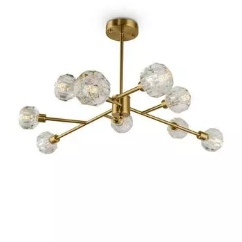 Люстра Grace, 9x40Вт G9, цвет бронза