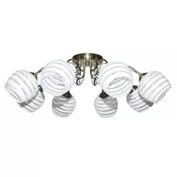 Люстра "Грация", 8x40Вт E27, цвет латунь