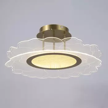 Люстра BayerLux «Грация», LED, 48 Вт, 3000-6000К, золото, 50507-150 см