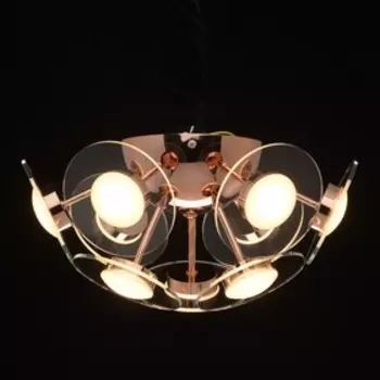 Люстра "Граффити" 26Вт LED медный 35x35x18см