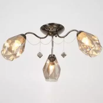 Люстра Грани 3х60Вт Е27 антрацит 60х60х20см