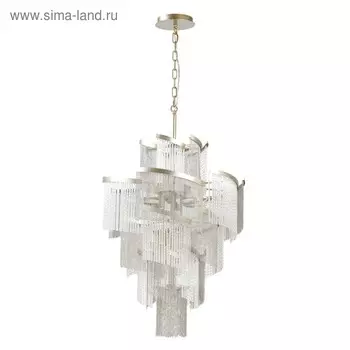 Люстра Graza, 11x40Вт E14, цвет серебро