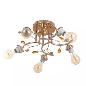 Люстра "Грета" бп 5х40Вт Е27 Золото МОДЕЛЬ: 2600553