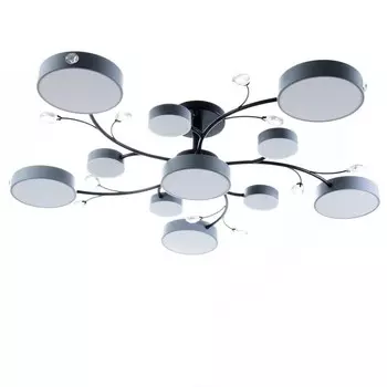 Люстра «Гунтер» 11х LED 204 Вт 3000-6000К серый 10010021 см BayerLux