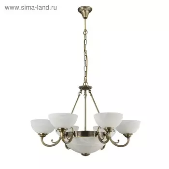 Люстра Herbert 9x60Вт E27 бронза