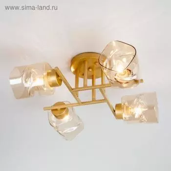 Люстра Hilari, 4x40Вт E27, цвет золото