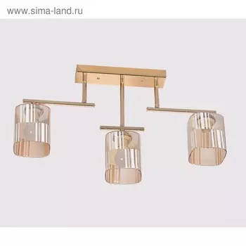 Люстра Hipster 3x60Вт Е27 золото