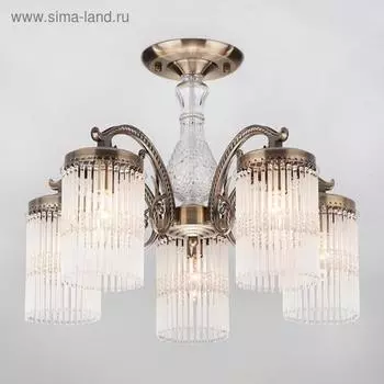 Люстра Houston, 5x60Вт E14, цвет бронза