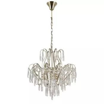 Люстра хрустальная, размер 49x49x90 см, E14