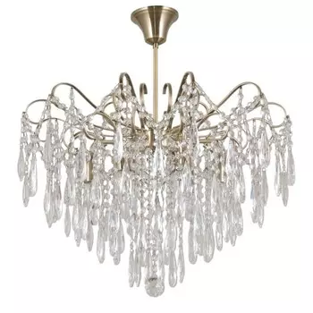 Люстра хрустальная, размер 59x59x62 см, E14