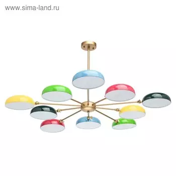 Люстра "Имаджинариум" 10x9Вт G9 3000K золото 105x105x52см