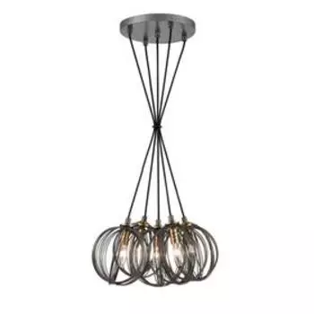 Люстра Incredibile, 5x40Вт E14, цвет серебро