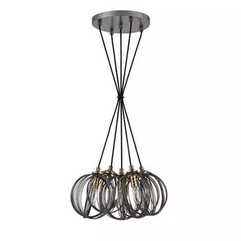 Люстра Incredibile, 5x40Вт E14, цвет серебро