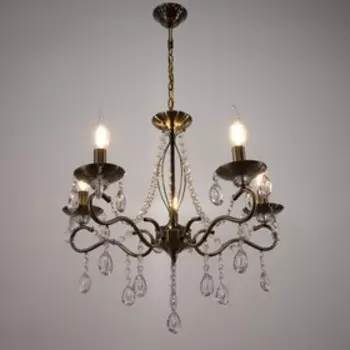 Люстра "Инесса" 5х40Вт E14 бронза 56х56х76 см.