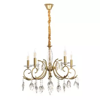 Люстра «Инесса» 5хЕ14 40 Вт латунь 6464100 см