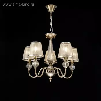 Люстра Inessa 5x40Вт E14 бронза