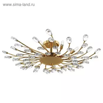 Люстра ISABELLE 8х40Вт G9 золото 65x20см