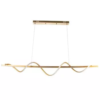 Люстра «Изгиб нео» 2 LED100 Вт 3 режима золото 1012010-85 см
